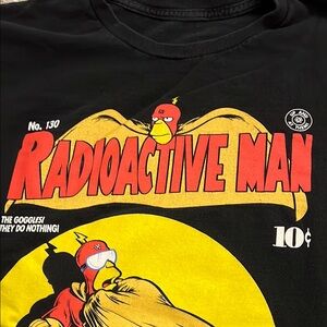 The Simpsons Radioactive Man Batman Comic Style Tee